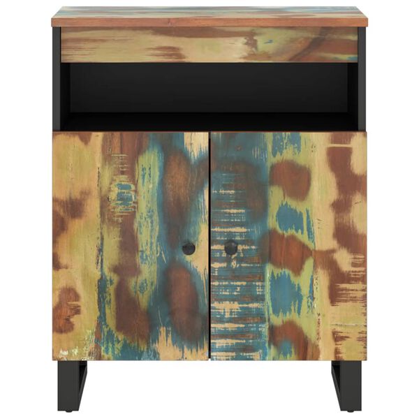 vidaXL Ντουλάπι με 2 Πόρτες 60x33x75 εκ. από Μασίφ Ανακυκλωμένο Ξύλο