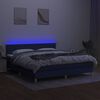 vidaXL &Kappa;&rho;&epsilon;&beta;ά&tau;&iota; Boxspring &mu;&epsilon; &Sigma;&tau;&rho;ώ&mu;&alpha; & LED &Mu;&pi;&lambda;&epsilon; 180x200 &epsilon;&kappa;. &Upsilon;&phi;&alpha;&sigma;&mu;ά&tau;&iota;&nu;&omicron;