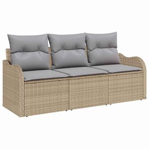 vidaXL &Sigma;&epsilon;&tau; &Kappa;&alpha;&nu;&alpha;&pi;έ &Kappa;ή&pi;&omicron;&upsilon; &mu;&epsilon; &alpha;&pi;&omicron;&theta;ή&kappa;&epsilon;&upsilon;&sigma;&eta; 3 pcs &Mu;&pi;&epsilon;&zeta; &Pi;&omicron;&lambda;&upsilon; &rho;ά&tau;&alpha;&nu;
