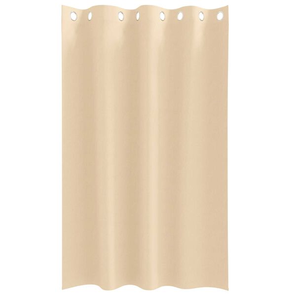 vidaXL Κουρτίνες με κουρτίνες 2 pcs Κρεμ 175 x 140 εκ. Πολυεστέρας