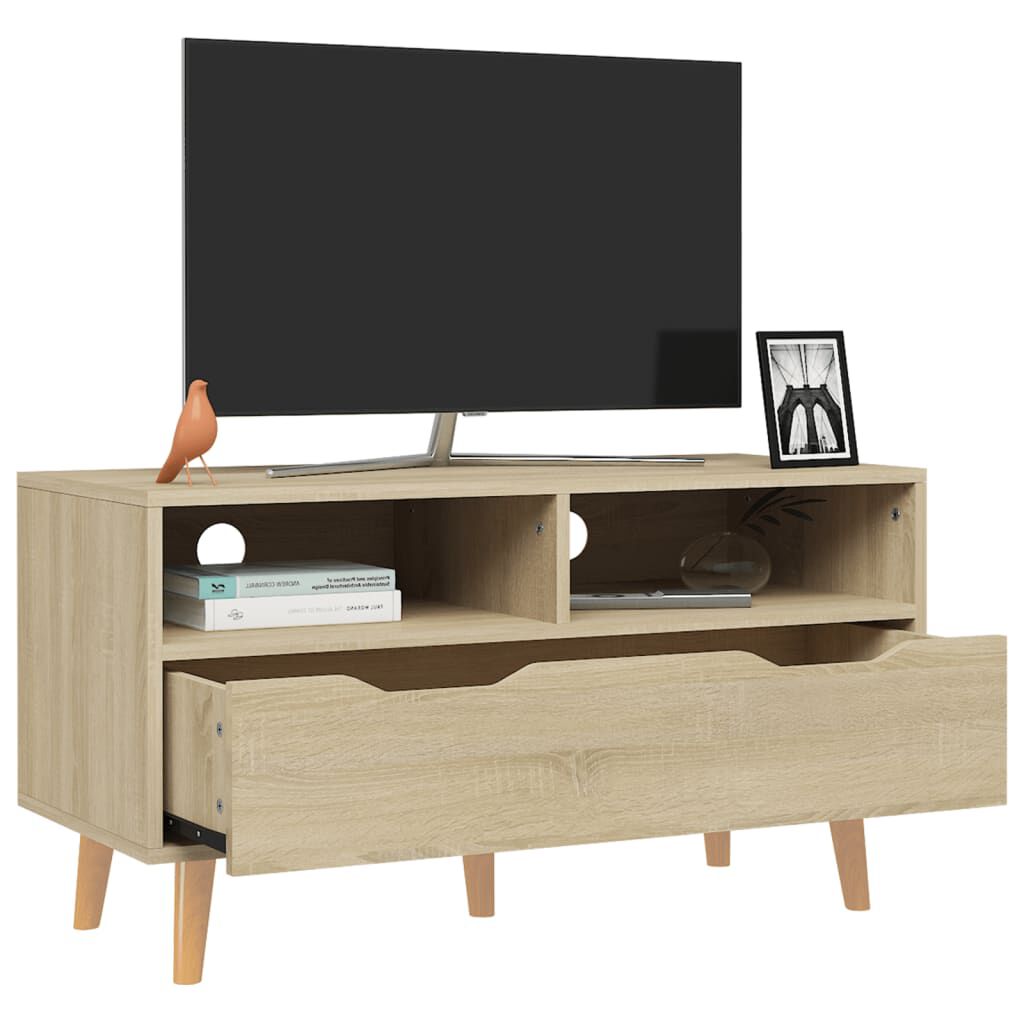 vidaXL Έπιπλο Τηλεόρασης Sonoma Δρυς 90x40x48,5 εκ. Επεξεργασμένο Ξύλο