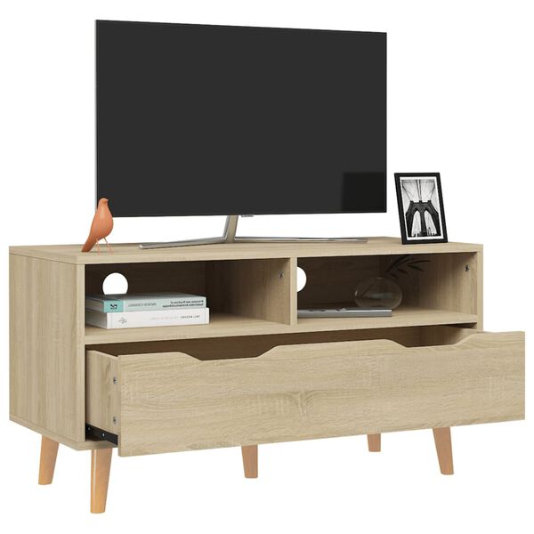 vidaXL Έπιπλο Τηλεόρασης Sonoma Δρυς 90x40x48,5 εκ. Επεξεργασμένο Ξύλο
