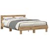 vidaXL &Sigma;&kappa;&epsilon;&lambda;&epsilon;&tau;ό&sigmaf; &Kappa;&rho;&epsilon;&beta;&alpha;&tau;&iota;&omicron;ύ Artisan Oak 140 x 190 cm &Epsilon;&pi;&epsilon;&xi;&epsilon;&rho;&gamma;&alpha;&sigma;&mu;έ&nu;&omicron; &Xi;ύ&lambda;&omicron;