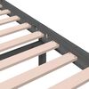 vidaXL Πλαίσιο Κρεβατιού Γκρι 140 x 200 εκ. από Μασίφ Ξύλο