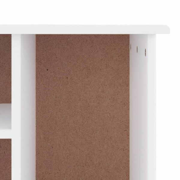 vidaXL Παπουτσοθήκη ALTA Λευκή 100 x 35 x 45 εκ. από Μασίφ Ξύλο Πεύκου