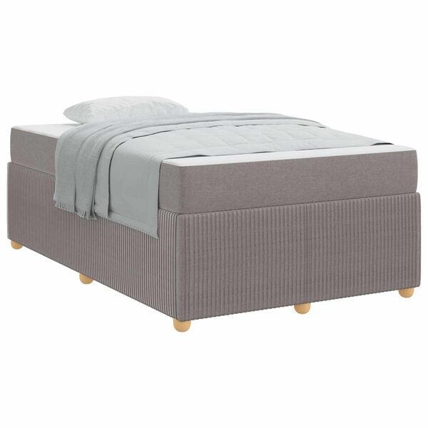 vidaXL &Sigma;&kappa;&epsilon;&lambda;&epsilon;&tau;ό&sigmaf; &Kappa;&rho;&epsilon;&beta;&alpha;&tau;&iota;&omicron;ύ &mu;&epsilon; &sigma;&tau;&rho;ώ&mu;&alpha; Taupe 120 x 190 cm ύ&phi;&alpha;&sigma;&mu;&alpha;