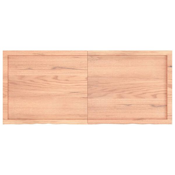 vidaXL Επιφ Τραπεζιού Αν Καφέ 140x60x(2-4)εκ. Επεξ. Μασίφ Ξύλο Δρυός
