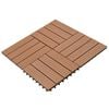 Συνθετικό Πλακάκι WPC 30x30cm 11τμχ 1m2 Γκρι