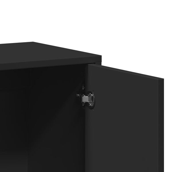 vidaXL Βοηθητικό Ντουλάπι Μαύρο 60x31x70 εκ. από Επεξεργασμένο Ξύλο