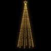 vidaXL Χριστουγεννιάτικο Δέντρο Κώνος 310 LED Θερμό Λευκό 100x300 εκ.