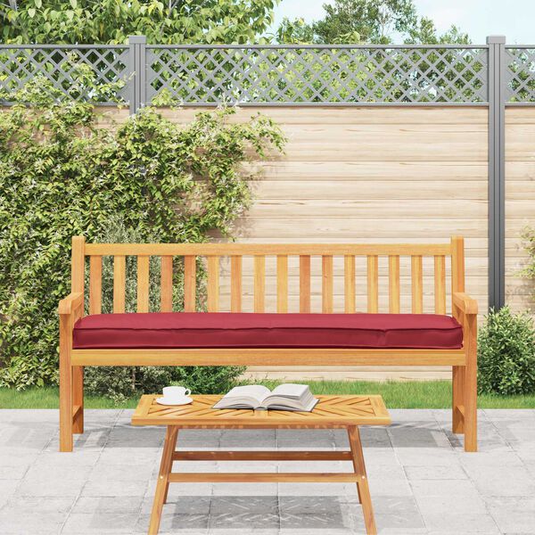 vidaXL Μαξιλάρι Παλέτας για Πάγκο Μπορντό 180x40x8 cm Ύφασμα Oxford