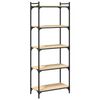 vidaXL Βιβλιοθήκη 5 Επιπέδων Sonoma Δρυς 60x30x154 εκ. Επεξεργ. Ξύλο