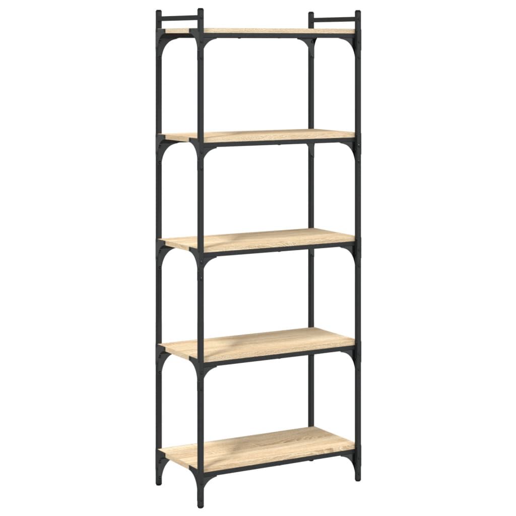 vidaXL Βιβλιοθήκη 5 Επιπέδων Sonoma Δρυς 60x30x154 εκ. Επεξεργ. Ξύλο