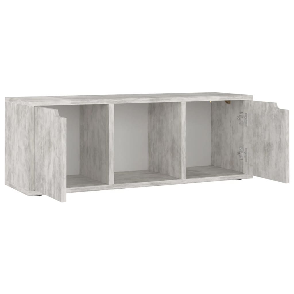 vidaXL Έπιπλο Τηλεόρασης Σκυρόδεμα 88,5x27,5x30,5 εκ. από Επεξ. Ξύλο