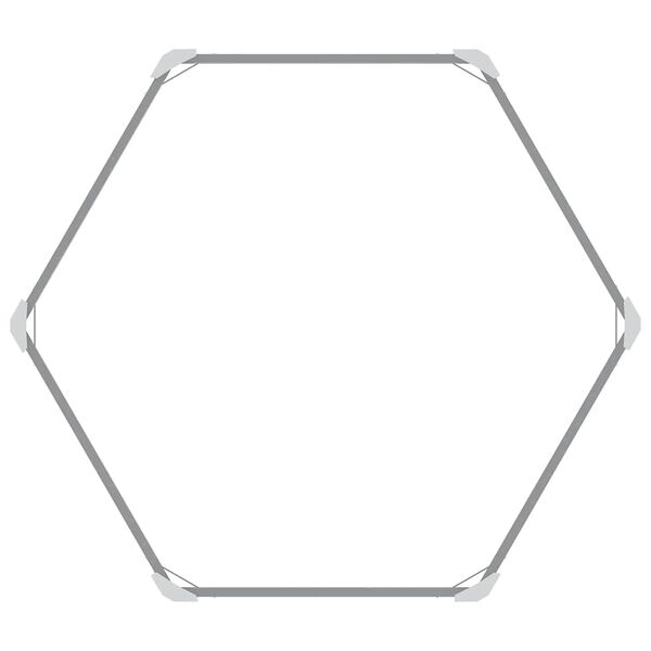 vidaXL Ζαρντινιέρα Υπερυψωμένη Γκρι 129x129x77 εκ. Γαλβανισμ. Χάλυβας