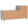 vidaXL Παπουτσοθήκη Γκρι Sonoma 102x36x60 εκ. από Επεξεργασμένο Ξύλο