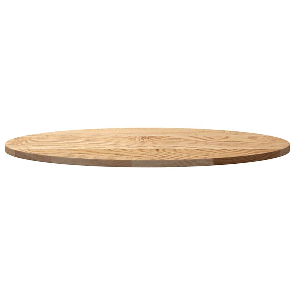 vidaXL Επιτραπέζια επιφάνεια 80x40x2 cm μασίφ ξύλο δρυς οβάλ