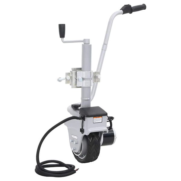 vidaXL Ποδαράκι Τρέιλερ Μηχανοκίνητο 12 V 350 W Αλουμινίου