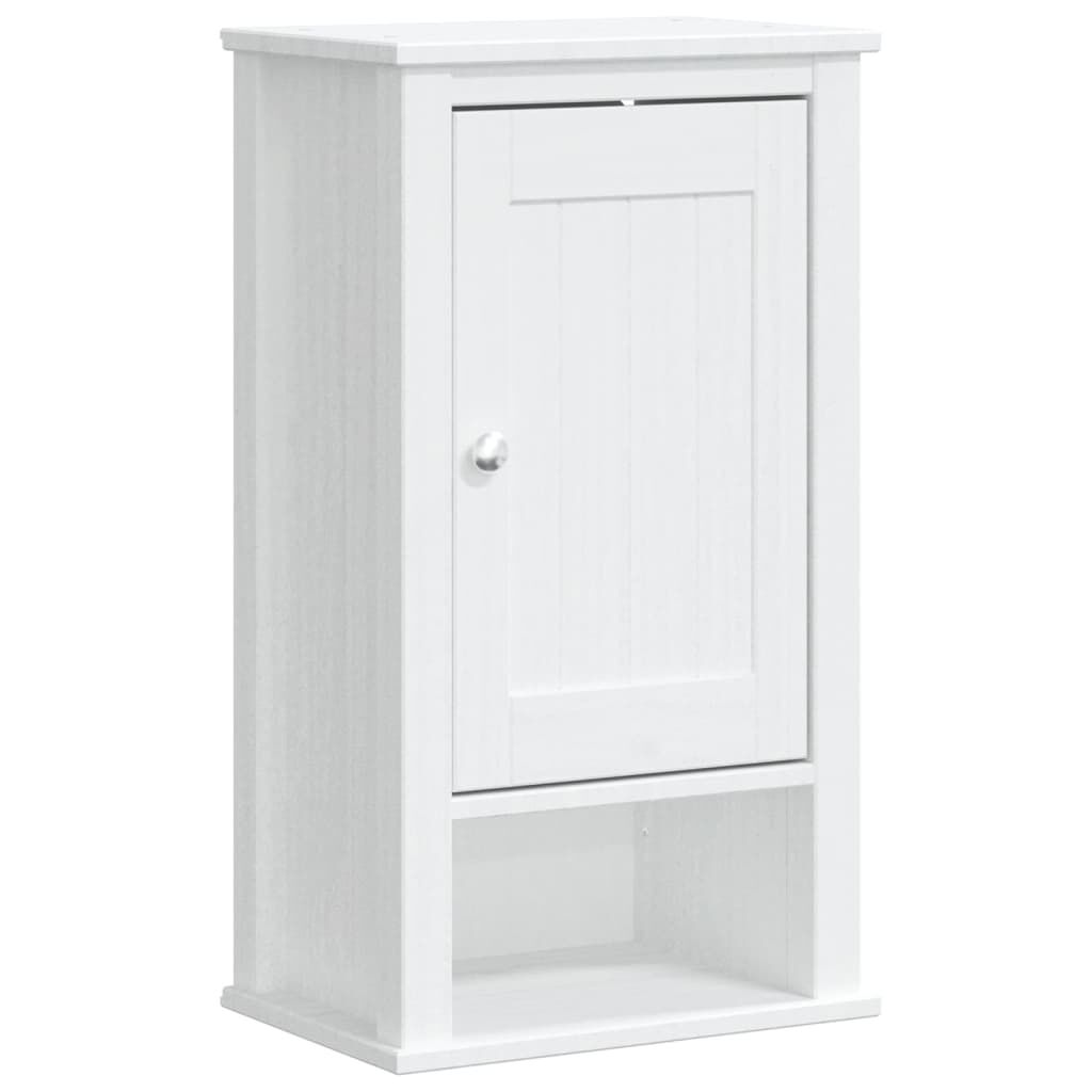 vidaXL Ντουλάπι Μπάνιου Επιτοίχιο BERG Λευκό 40x27x71,5 εκ Μασίφ Πεύκο
