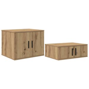 vidaXL &Nu;&tau;&omicron;&upsilon;&lambda;ά&pi;&iota; &alpha;&pi;&omicron;&theta;ή&kappa;&epsilon;&upsilon;&sigma;&eta;&sigmaf; 2 pcs Artisan Oak 127 x 41 x 40 &epsilon;&kappa;