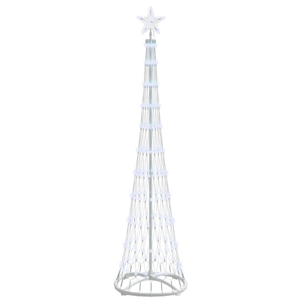 vidaXL LED Χριστουγεννιάτικο Δέντρο Ψυχρό λευκό 51 x 51 x 190 εκ