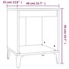 vidaXL Κομοδίνο Καπνιστή Δρυς 40x35x50 εκ.