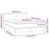 vidaXL &Kappa;&rho;&epsilon;&beta;ά&tau;&iota; Boxspring &mu;&epsilon; &Sigma;&tau;&rho;ώ&mu;&alpha; &Mu;&pi;&lambda;&epsilon; 140x190 &epsilon;&kappa;. &Upsilon;&phi;&alpha;&sigma;&mu;ά&tau;&iota;&nu;&omicron;