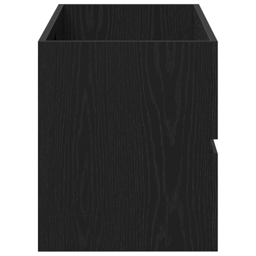vidaXL Ντουλάπι Νιπτήρα Μαύρη Δρυς 100x38,5x45 εκ. Μοριοσανίδα
