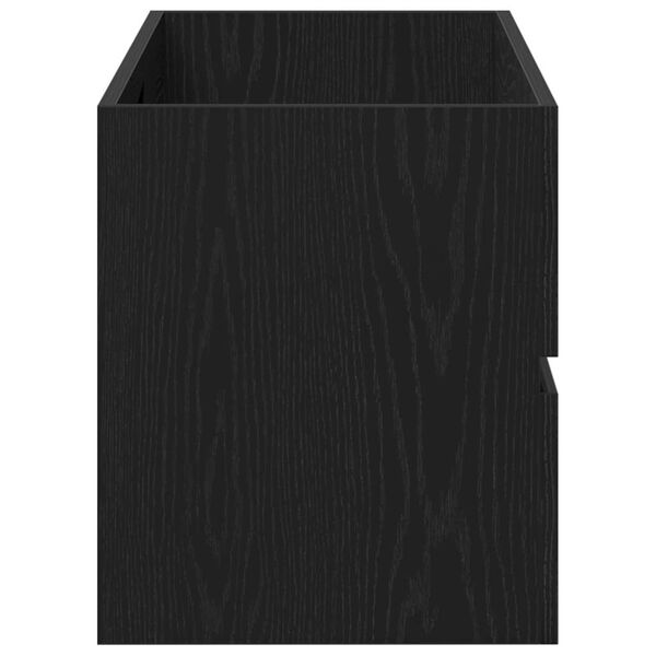 vidaXL Ντουλάπι Νιπτήρα Μαύρη Δρυς 100x38,5x45 εκ. Μοριοσανίδα