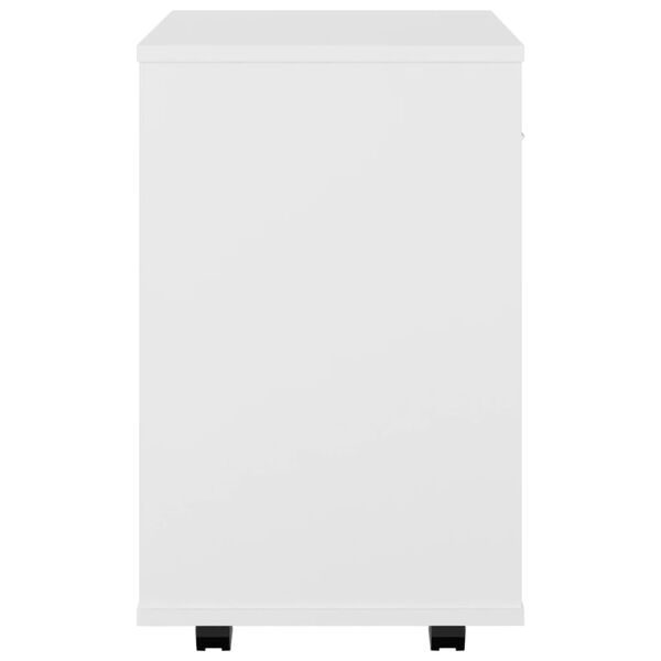 vidaXL Ντουλάπι Τροχήλατο Λευκό 46 x 36 x 59 εκ. από Επεξ. Ξύλο