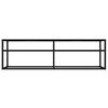 vidaXL Έπιπλο Τηλεόρασης Διαφανές 140x40x40,5εκ. από Γυαλί Ασφαλείας