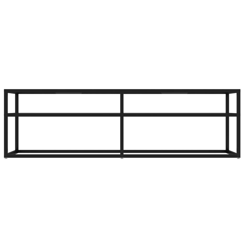 vidaXL Έπιπλο Τηλεόρασης Διαφανές 140x40x40,5εκ. από Γυαλί Ασφαλείας