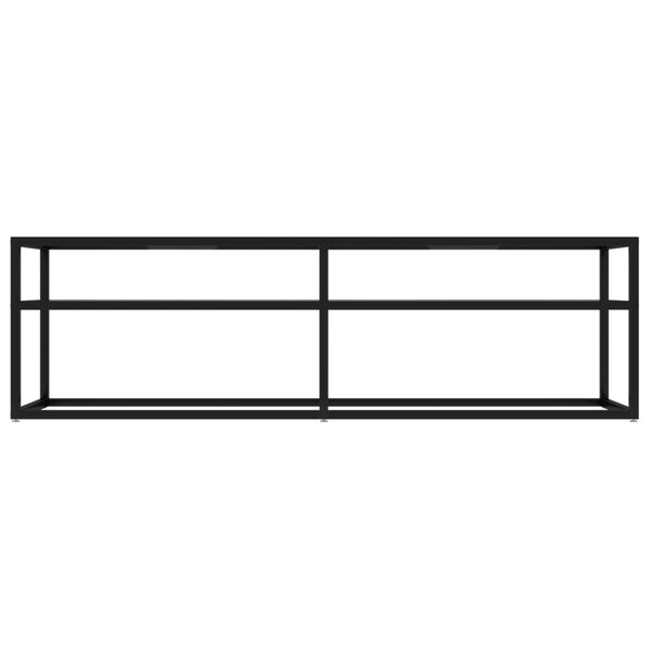 vidaXL Έπιπλο Τηλεόρασης Διαφανές 140x40x40,5εκ. από Γυαλί Ασφαλείας