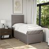 vidaXL &Kappa;&rho;&epsilon;&beta;ά&tau;&iota; Boxspring &mu;&epsilon; &Sigma;&tau;&rho;ώ&mu;&alpha; Taupe 90x200 &epsilon;&kappa;. &Upsilon;&phi;&alpha;&sigma;&mu;ά&tau;&iota;&nu;&omicron;