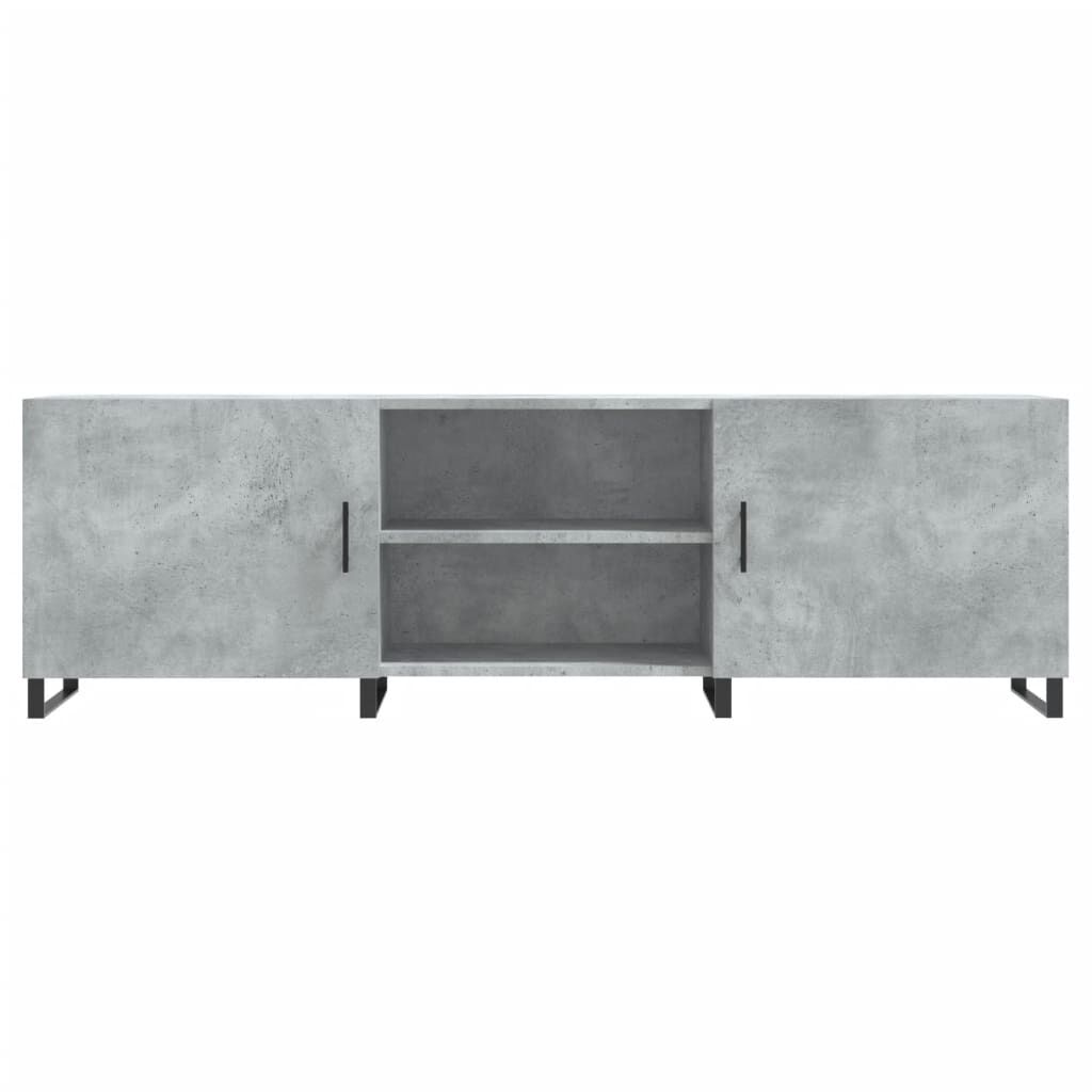 vidaXL Έπιπλο Τηλεόρασης Γκρι Σκυροδέματος 150x30x50 εκ. Επεξ. Ξύλο