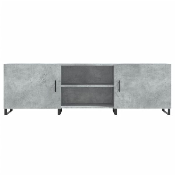 vidaXL Έπιπλο Τηλεόρασης Γκρι Σκυροδέματος 150x30x50 εκ. Επεξ. Ξύλο
