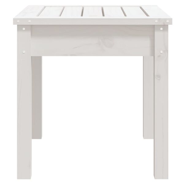 vidaXL Παγκάκι Κήπου Λευκό 50x44x45 εκ. από Μασίφ Ξύλο Πεύκου