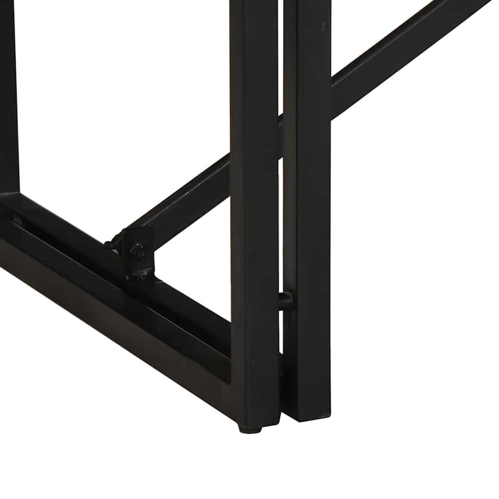 vidaXL Τραπεζάκι σαλονιού πολύχρωμο 80x40x35cm Ξύλο μασίφ ανακυκλωμένο