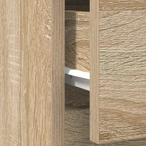 vidaXL Συρταριέρα με Συρτάρια Sonoma Δρυς 71x35x65 εκ. από Επεξ. Ξύλο