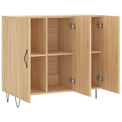 vidaXL Ντουλάπι Sonoma δρυς 90x34x80 εκ. Επεξεργασμένο Ξύλο