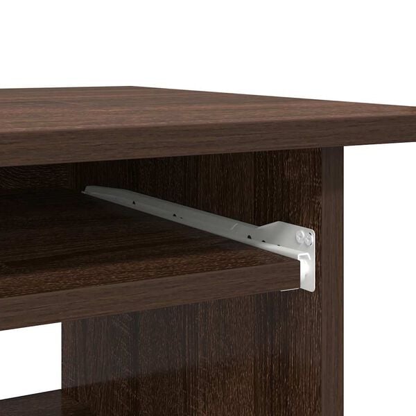 vidaXL Γραφείο Καφέ Δρυς 80x45x74 εκ. από Επεξεργασμένο Ξύλο