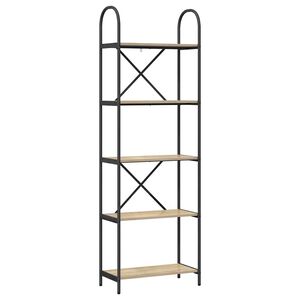 vidaXL &Rho;ά&phi;&iota; &Beta;&iota;&beta;&lambda;ί&omega;&nu; 5 &epsilon;&pi;&iota;&pi;έ&delta;&omega;&nu; 60 x 30 x 183 &epsilon;&kappa; &Epsilon;&pi;&epsilon;&xi;&epsilon;&rho;&gamma;&alpha;&sigma;&mu;έ&nu;&omicron; &xi;ύ&lambda;&omicron;