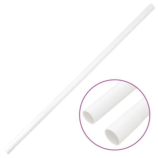 vidaXL Κανάλι Καλωδίων με Κλιπ Ø25 χιλ. 10 μ. από PVC