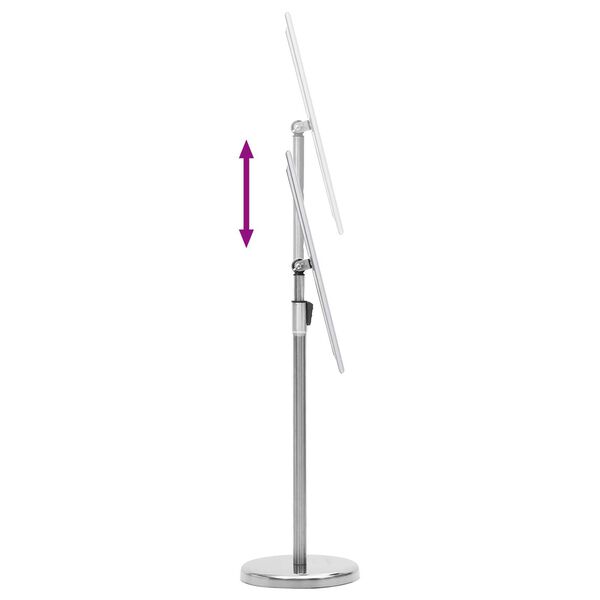 vidaXL Βάσεις Αφισών 2 pcs Ασημί 32.5x 24 x 78 εκ Κράμα Αλουμινίου
