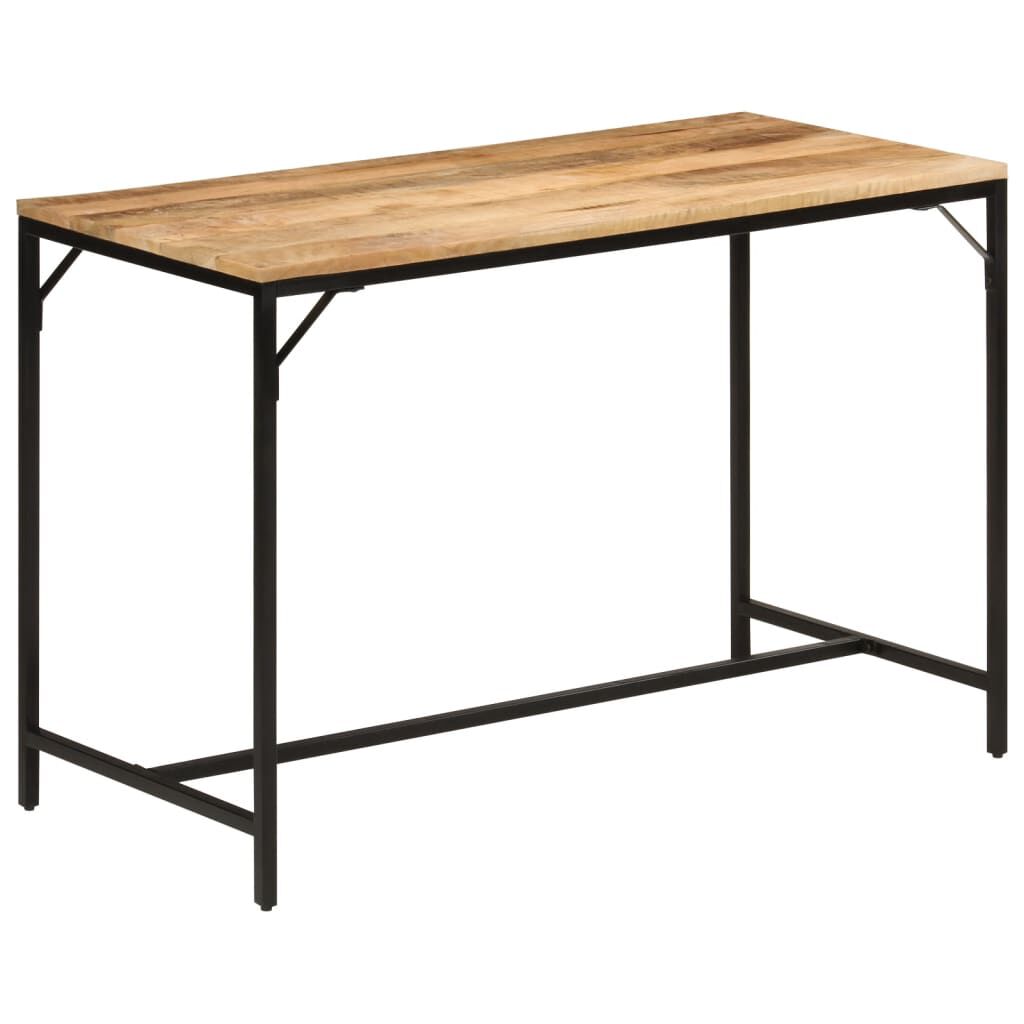 vidaXL Τραπεζαρία 110x55x75 εκ. Μασίφ Ακατέργαστο Ξύλο Μάνγκο/Σίδηρο