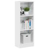 vidaXL Βιβλιοθήκη Γυαλιστερό Λευκό 40x24x109 εκ. Επεξεργασμένο Ξύλο
