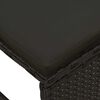 vidaXL Σετ Καναπέ Κήπου 6 pcs Μαύρο συνθετικό ρατάν
