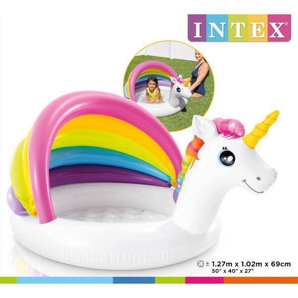 Intex Παιδική Πισίνα Μονόκερος 127 x 102 x 69 εκ.