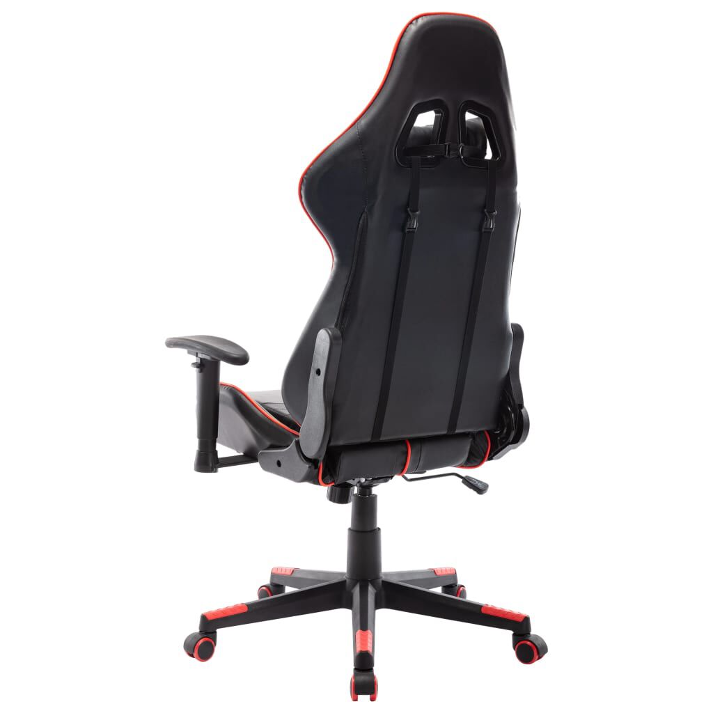 vidaXL Καρέκλα Gaming Μαύρο/Κόκκινο από Συνθετικό Δέρμα