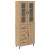 vidaXL Highboard 2 pcs Artisan Oak 69,5 x 34 x 180 &epsilon;&kappa;.